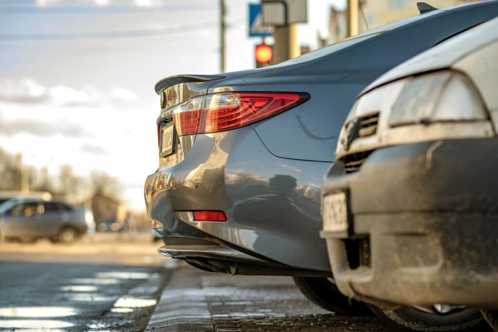 Closeup of a bumper