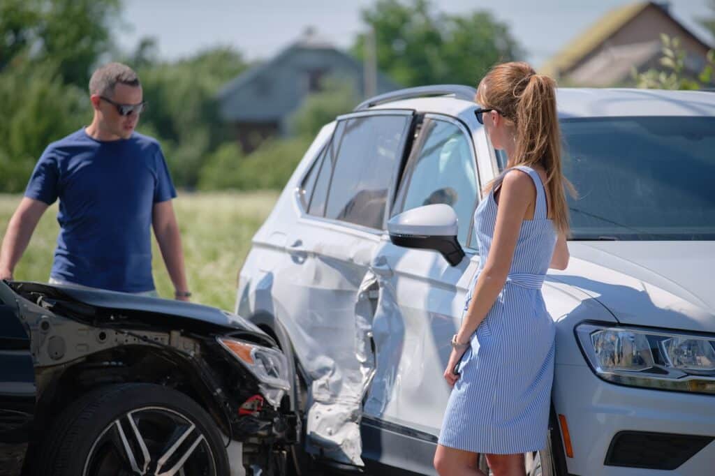 drivers after experiencing a side impact collision